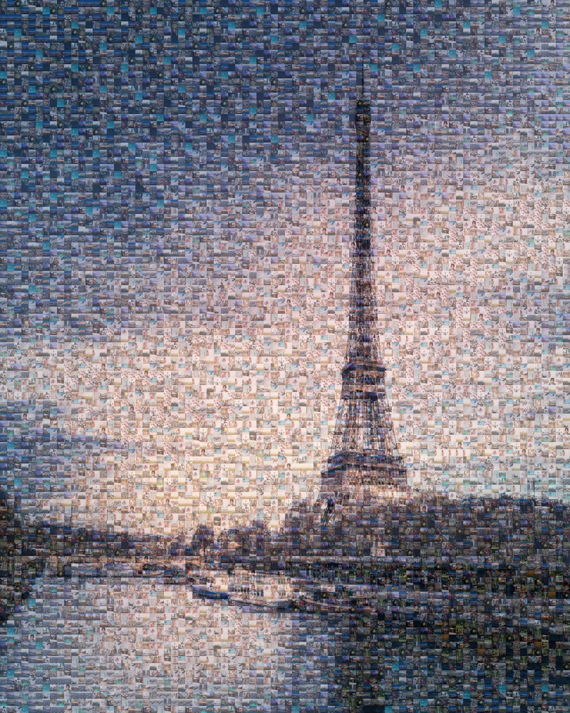 Eiffel Tower mosaic